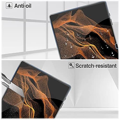 Saharacase - Zerodamage Protetor de tela de vidro temperado ultra forte para a Samsung Galaxy Tab S8 Ultra - Ultra Forte Anti Scratch/Finger