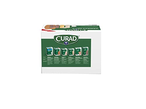 Curad Bulk Variety Pack Bandrages, flexion-fábrico, impermeável, plástico, junta, bandagens pesadas