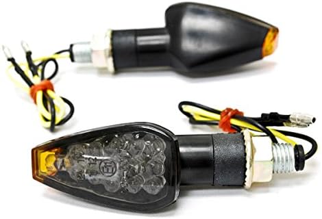 Krator Mini Custom LED Turn Signal Lights Lâmpada Compatível com Triumph Daytona Scrambler Bonneville Avenger
