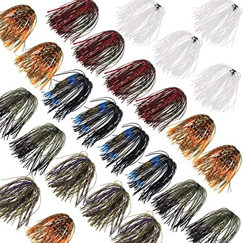 Saias de jig de silicone Spinnerbait Salia Isca de pesca BAIT BuzzBaits Spoon Lâmina Lula Salia Salas Diy Jig para pesca