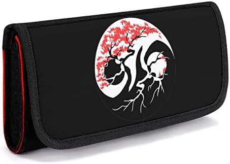 Caixa de transporte de Bonsai Yin Yang para saco de armazenamento de console de jogo portátil com slot de cartão