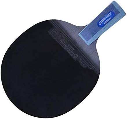 Sshhi tischtennisschläger, carbonschwamm blau, 7 schichten holz, marquemer griff, geeignet für spieler mit technischen