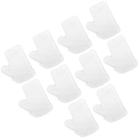 UPKOCH Microfibra de limpeza de pano descartável de pó Luvas de remoção de poeira: 10pcs Luvas de limpeza não tecidas sem