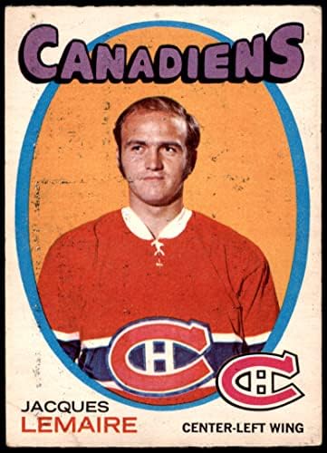 1971 Cartão regular de O-Pee-Chee71 Jacques Lemaire do Montreal Canadians Grade Good Good Good Good Good Good