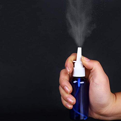 6 PCs âmbar redondo garrafa de spray nasal de vidro vazio com a cabeça de spray de spray recarretável portátil sprayers de névoa de