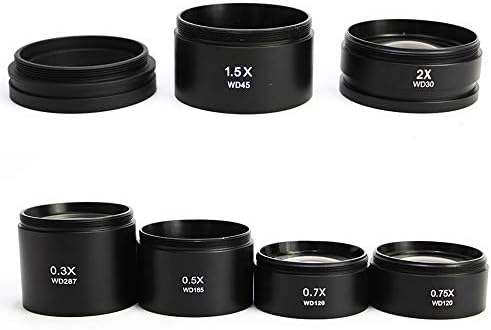 Acessórios para microscópio zxyan 0,3x 0,5x 0,7x 0,75x 1x 1x 1,5x 2x Lens de barlow Microscópio de lente estéreo Lens Acessórios