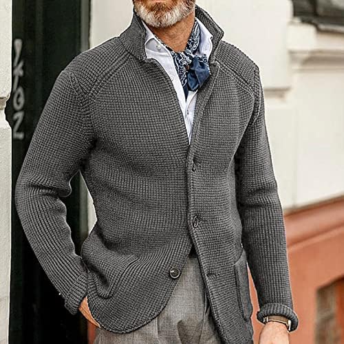 Jaquetas para homens e inverno Moda dos homens solto cardigã quente com capuz com capuz Jackets à prova d'água