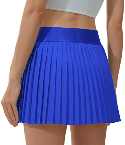 Saia de tênis plissada Husnainna para mulheres Saias de Skort de Golf Athletics Pickleball Running Flowy Bream