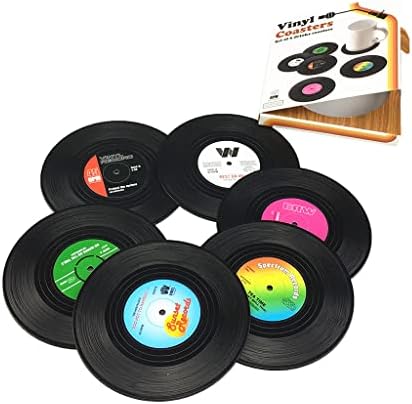 Tableware Vinil Cup Record Creative Drinks Placemat Porta de tape