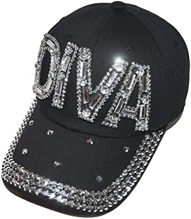 Popfizzy Bling Cap, boné de beisebol de strass, chapéu de jeans angustiado, presentes para mulheres