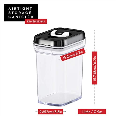 Dwëllza Kitchen Apertain Food Storage Storage Conjunto - Conjunto de 10 PCs - Para organização e armazenamento de despensa