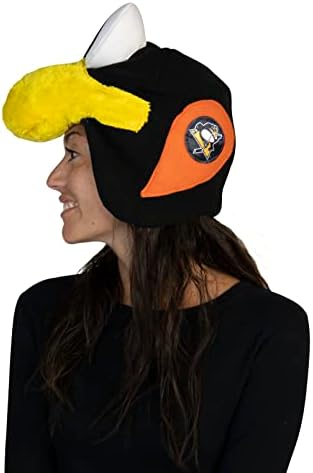 Rasta Imposta Iceburgh MASCOT Trapper Hat NHL Ice Hockey Pittsburgh Penguins Sports Fan Gear, Tamanho adulto