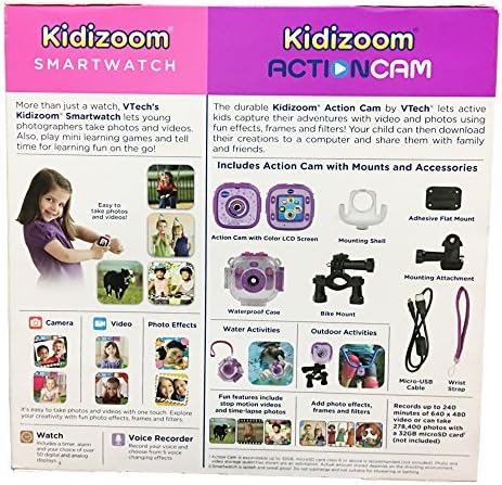 VTech Kidizoom SmartWatch mais pacote de came de ação para meninas