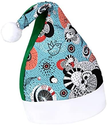 Abstrato textura lantejoulas de animais chapéu de natal Papai Noel Cap impressão engraçada para homens decorações de festas de férias
