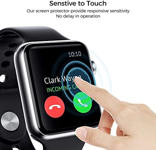 [3 pacote] Para Apple Watch Screen Protector de 44mm Série 6/SE/5/4 Protetor de tela Cobertura completa Anti-arranha