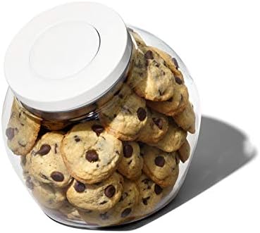 Oxo Good Grips Dispensador de cereais de bancada e boa garra 3.0 QT POP Medium Cookie Jar - Armazenamento de Alimentos