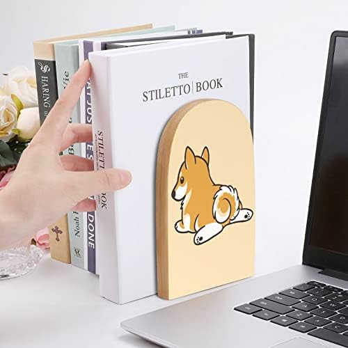 Livros decorativos de madeira shiba inu