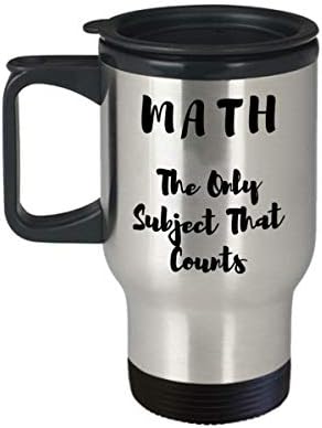 Fórmulas matemáticas engraçadas caneca de viagem - Matemática O único assunto que conta o Tumbler - Fun Love Math Gifts