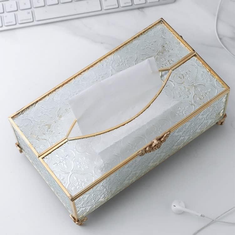 SDFGH Gold Stroke Celofane Box Caixa de letra de cobre Decorativa Decorativa Caixa de armazenamento esculpido Decoração