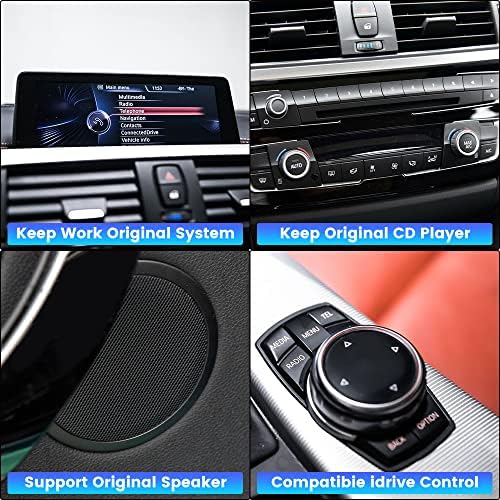 Rádio de carro Android 11 para BMW 1 3 4 Série F20 F21 F30 F31 F34 F32 F33 F36 com CarPlay Andriod Auto, 10,25 polegadas