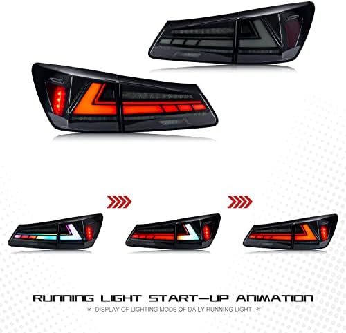 LUNTAS TRANTES DE RGB RGB RGB PARA INGINUIDADE para Lexus IS250 IS350 ISF F-SPORT 2006-2013 Startup Animação seqüencial