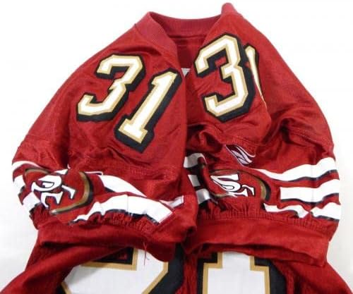 2008 SAN FRANCISCO 49ers Reggie Smith 31 Jogo emitido Red Jersey 42 DP28533 - Jerseys não assinado na NFL usada