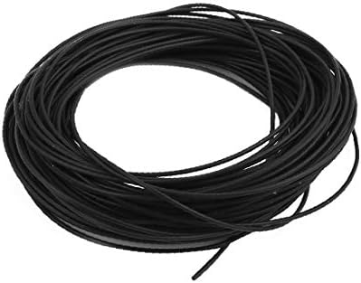 X-dree 0,56 mm x 0,86 mm Tubulação de preto de alta temperatura resistente a PTFE 10 metros 32,8 pés (Tubi Neri resistenti