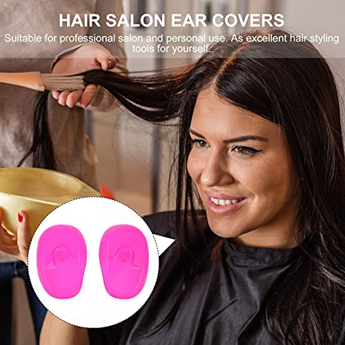 Kallory Plástico Capas de orelhas orelhas Plástico Diy Bathing Styling Salon Acessórios barbeiros Cabelo caseiro suprimentos para tingimento