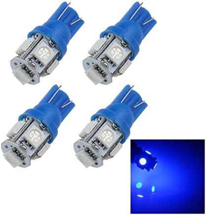 Zhanshenzhen Blue RV T10 W5W Backup de luz reversa Bulbo 5 Emitores 5050 SMD LED DC 12V 184 192 193 A007-B
