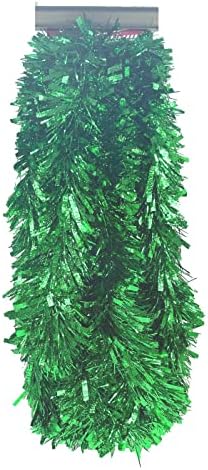 Green Christmas Tinsel Garland Wedding Birthday Festy Supplies 8ft - 2 PC