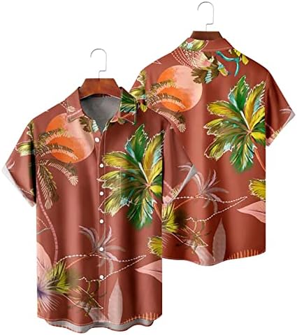 XXBR Mens Hawaiian Shirts, 2022 New Men Bowling camisa
