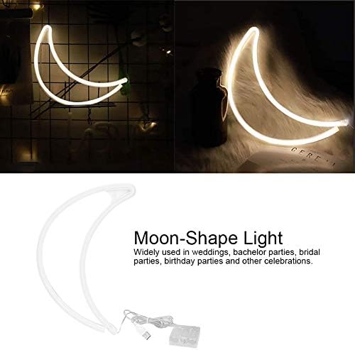 FDIT adorável em forma de lua led noite luz decorativa USB Lâmpada leve Presente de lâmpada noturna para crianças decoração