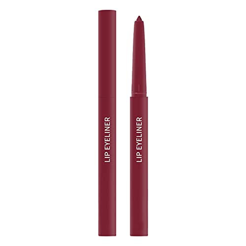 Brincos para bebês outfmvch não manchas de batom lápis lápis borda rosa Mattes Lip Soll Lip Liner 0,5ml Ruin Days Glitter