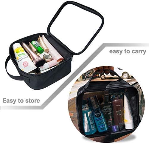 Bolsa de maquiagem clara de Anrui, 3 bolsa de higiene pessoal transparente para homens, bolsa de higieness aprovada pela TSA