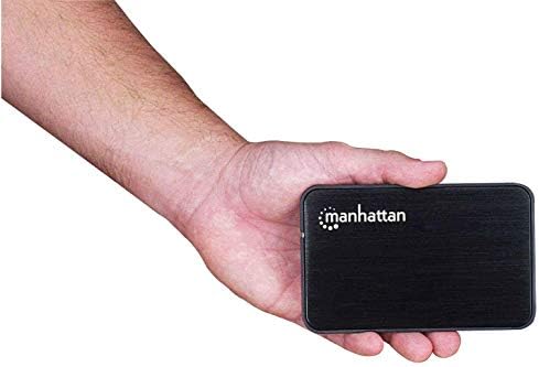 Manhattan USB 2.0 Gabinete de disco rígido SATA de 2,5 polegadas, preto