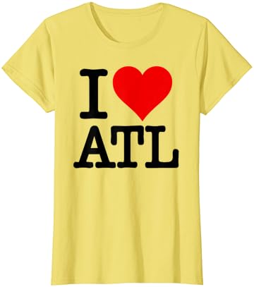 Eu amo a camiseta do coração da Geórgia Atlanta