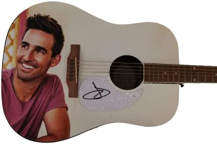 Jake Owen assinou autógrafo em tamanho real único Gibson Epiphone Guitar Guitar Wit Saudações de ... Jake - muito raro