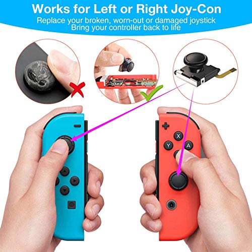 Skyview-Joycon-replacement-kit 38pcs/set-joycon-repair-tool-kits para fivelas Nintendo-Switch-Controller-thumbstick-grips-analog-stick
