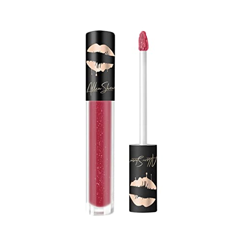 Lipstick Crystal Diamond Glitter Fino Mattes Glato Lip Lip Gloss Mattes Glitter Lip Gloss Longa Longa Non Stick Copo Moda Diamante