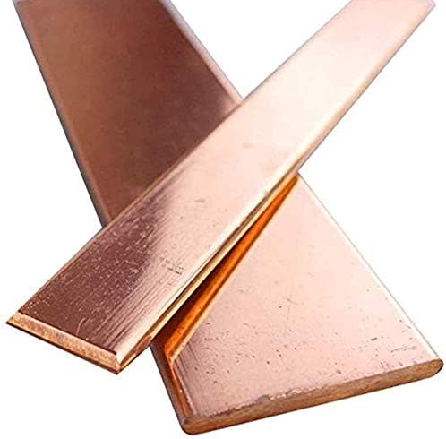 Folha de cobre Yuesfz 19.6 T2 Cu Metal Bar Bar Diy Metal Craftsness Folha de cobre