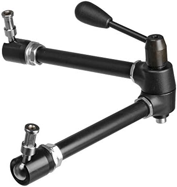 Manfrotto 143n Magic Arm - Arm sozinho sem suporte de câmera e 244 Arm mágico de fricção variável com suporte de