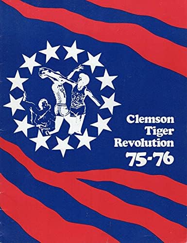 Clemson Tigers 1976-1976 Guia de mídia de basquete Awesome+raro Rollins - revistas olímpicas autografadas
