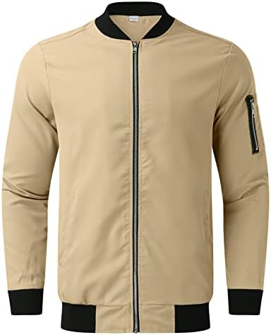 Jackets de bombardeiro XXBR Menses Full Full Up Up Outdoor Caminhando Vento Caminhada Vento Casal Casual Casual Fino e Casual