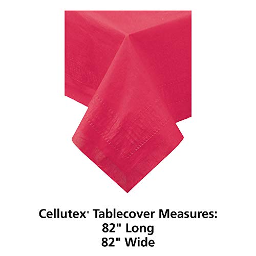 Hoffmaster 220561 Tissue/Poly TlowCover, 3 Ply, 82 Comprimento x 82 Largura, vermelho