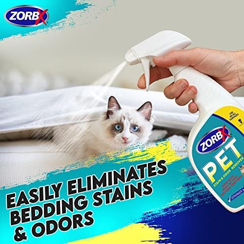 Zorbx Pet Stain and Odor Eliminator para odor forte - Dual Ação Enzimas Naturais Neutrizador de odor de animais de estimação