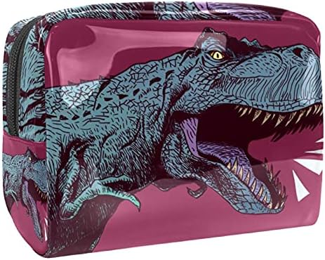 Dinosaur Cosmetic Makeup Case Bolsa de beleza Bolsa de cosméticos para mulheres Tote Handd Pvc Pouch Cosmetic18.5x7.5x13cm