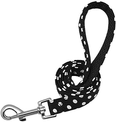 Cintos de segurança de animais de estimação Nylon Polka Pattern Pattern Dog Leash Cães de gorjeta de estimação andando de corrida