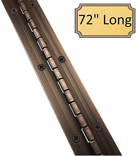 1-1/2 x 24 Contínua dobradiça de piano - espessura de folha de serviço pesado.