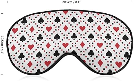 Máscara de máscara de olho macio engraçada de poker