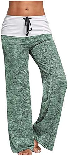 Duowei calça mulheres petite ioga ioga ioga seca rapidamente calças de ioga casuais de pernas largas e de perna larga